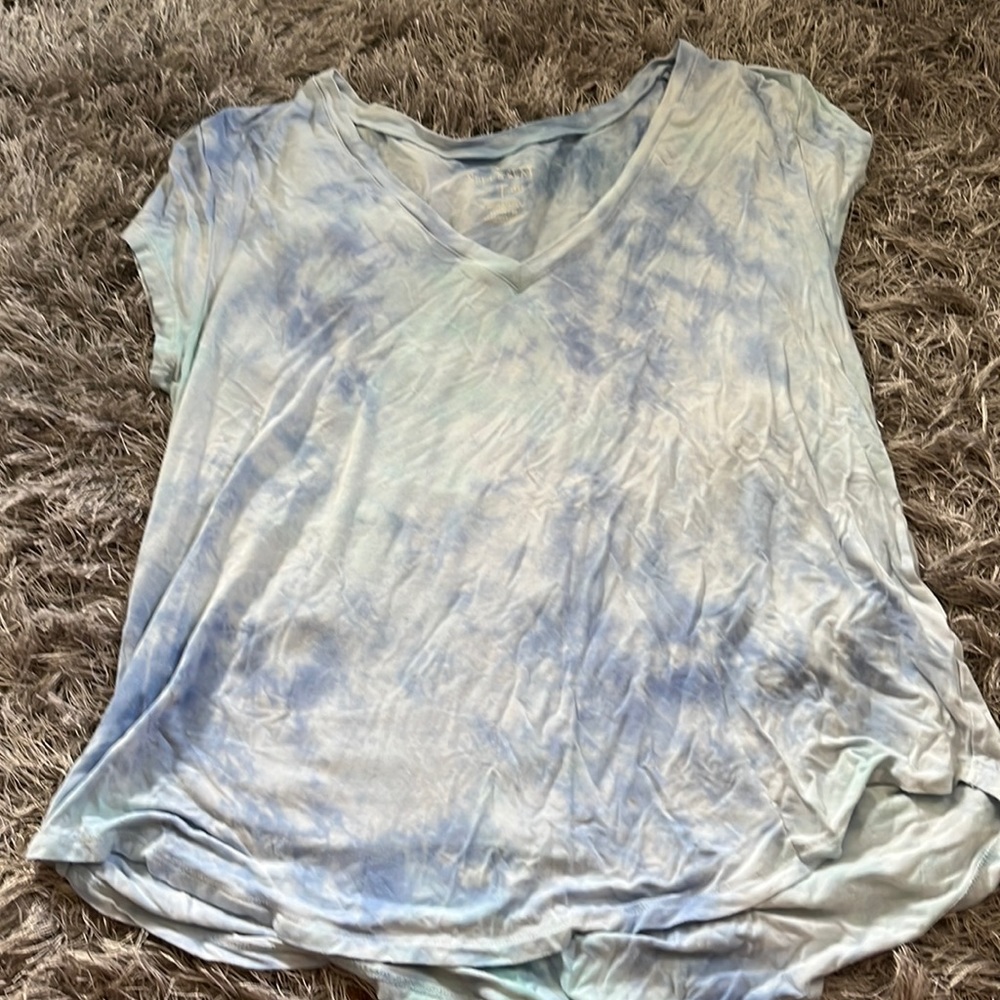 American Eagle Soft & Sexy T, Blue tie dye, size medium